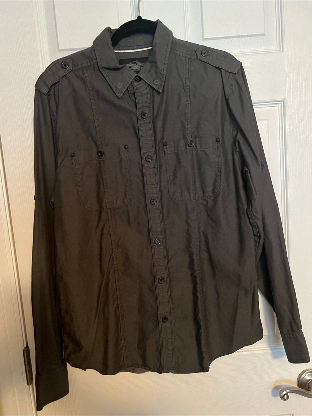 Harley-Davidson Dark Gray Button-Up Shirt